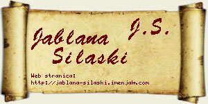 Jablana Silaški vizit kartica